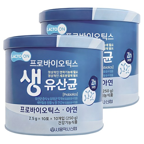 서울약사신협 프로바이오틱스 생유산균 100포, 250g, 2개