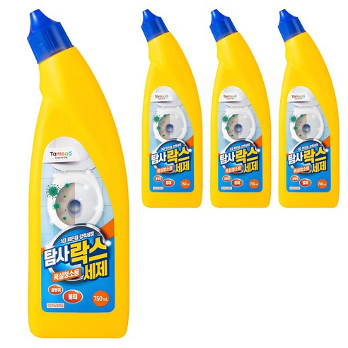 탐사 욕실청소용 락스세제, 750ml, 4개