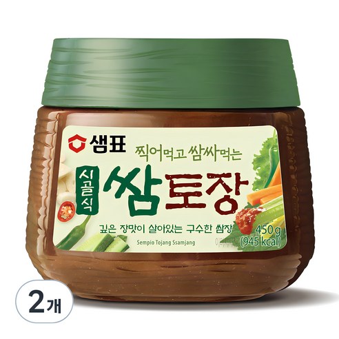 샘표 시골식 쌈토장, 450g, 2개