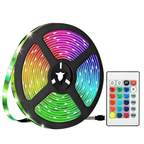 루아즈 LED 간접 줄조명 네온 스트립 무드등 2m, RGB 16색상