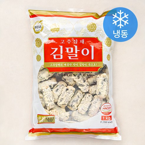 푸르온 고추잡채 김말이 (냉동), 1000g, 1개