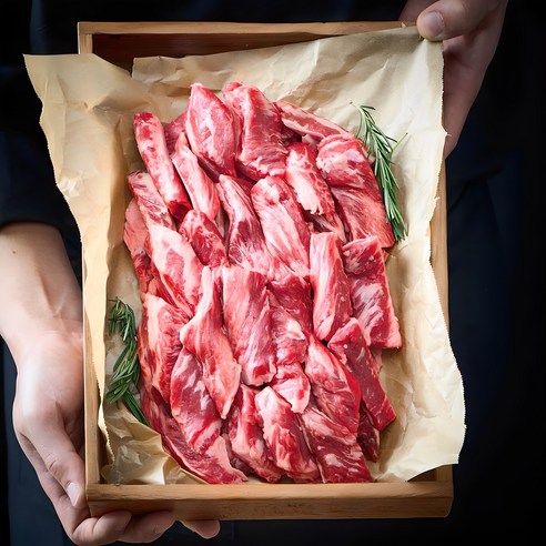 헤비스테이크 소갈비살 스테이크 (당일 발송) 600g (150g x 4팩) 12 오늘농산 지방손질 호주산 소고기 갈비살 구이용 소갈비살, 1개, 1kg