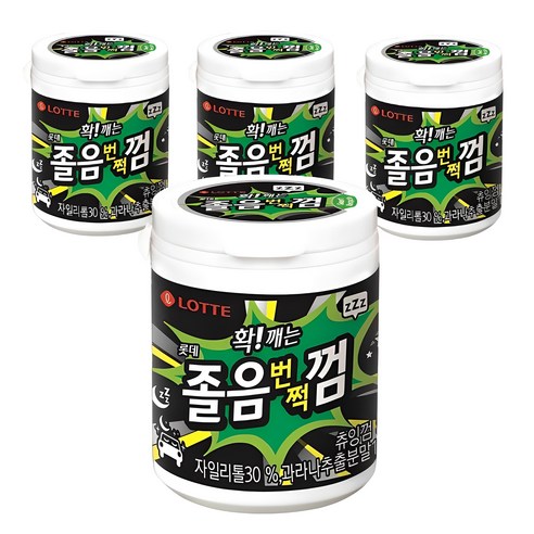 롯데웰푸드 졸음번쩍 껌, 87g, 2개