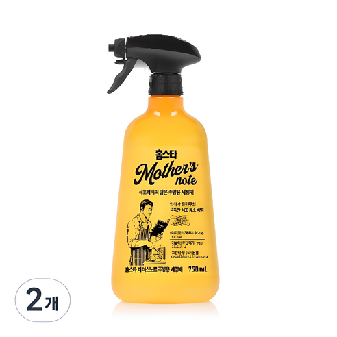 홈스타 마더스노트 주방용 세정제, 750ml, 2개