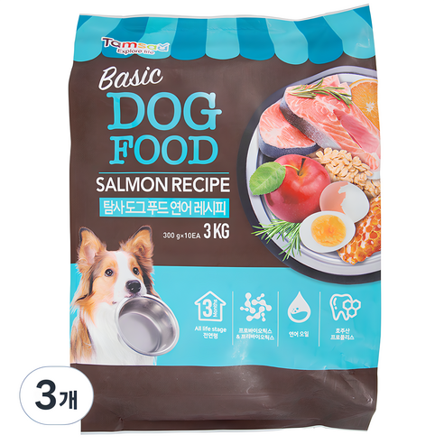 탐사6free강아지 사료 연어 레시피, 3kg, 3개
강아지 사료 탐사6free강아지 사료 연어 레시피, 3kg, 3개
강아지 사료