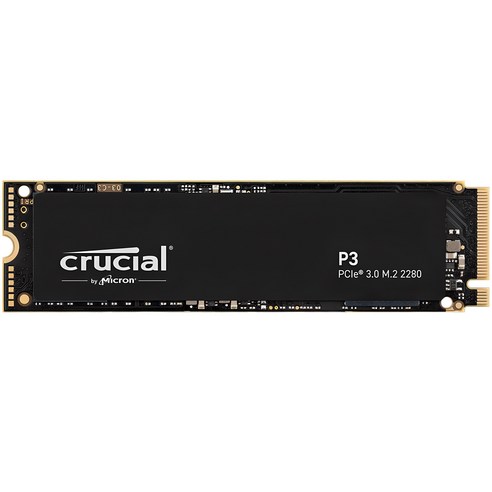 m.2nvme 추천 상품마이크론 Crucial P3 M.2 2280 NVMe SSD 제품 사진