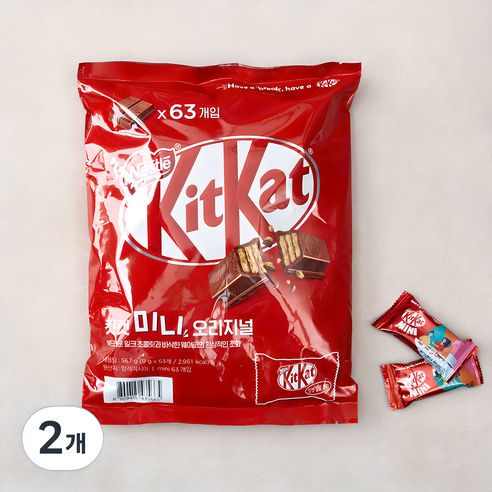 KitKat 미니 오리지널 63p, 567g, 2개