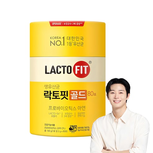 락토핏 골드 80포 유산균, 160g, 1개