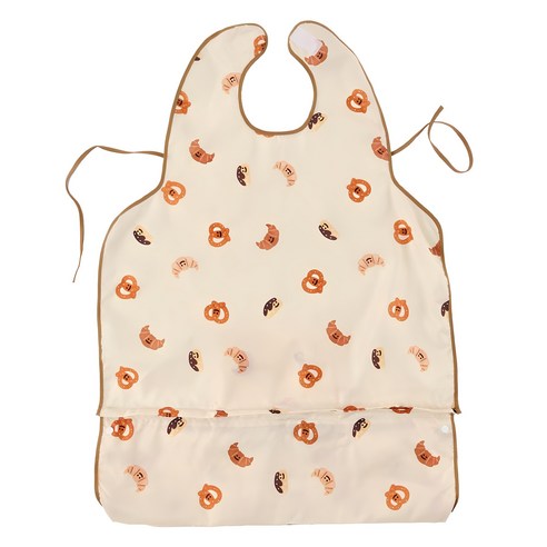 삐뽀삐뽀119이유식 추천 상품퍼기 유아용 자기주도 이유식 나시형 턱받이 제품 사진