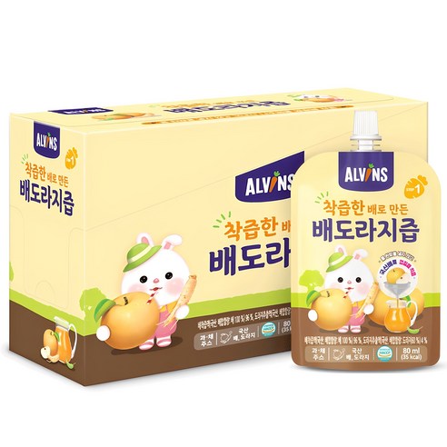 엘빈즈 착츱한 배로 만든 배도라지즙 80ml