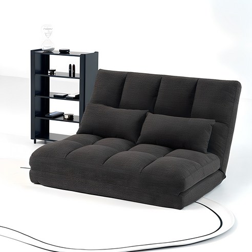 아이와비 소프트 라지 패브릭 좌식형 접이식 소파베드, 아이보리