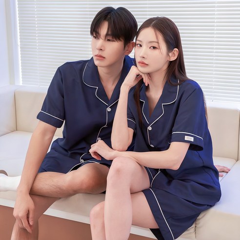 "더위 때문에 잠 못 이루는 밤? 도씨 냉감 잠옷으로 꿀잠 예약!" 커플잠옷세트