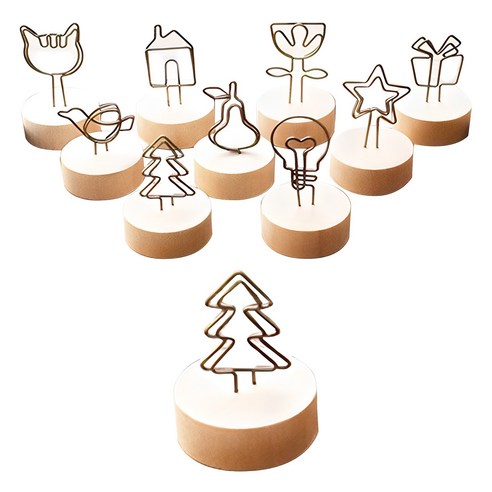 책상 위 작은 행복, 펀타스틱 우든클립으로 감성 더하기 메모꽂이