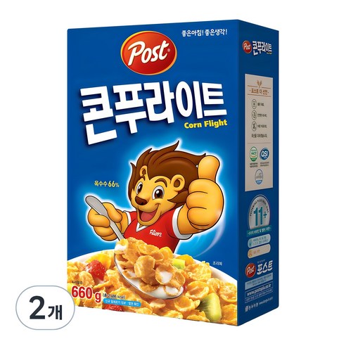 포스트 콘푸라이트 시리얼, 660g, 2개
