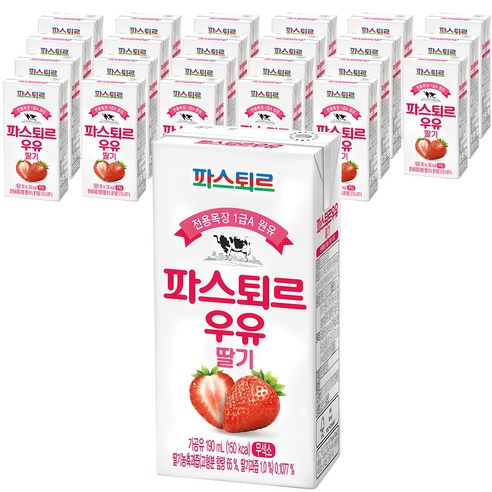 파스퇴르 딸기우유 190ml – 24개 묶음 
생수/음료