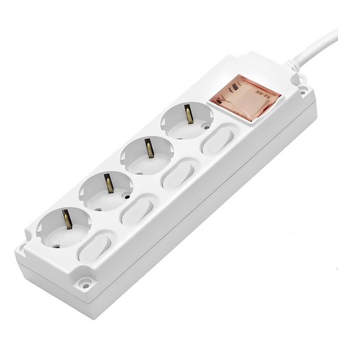 가가넷 포인트탭 멀티 콘센트 4구 PI-MS-16A4, 1.5m, 혼합색상, 1개 
생활전기용품