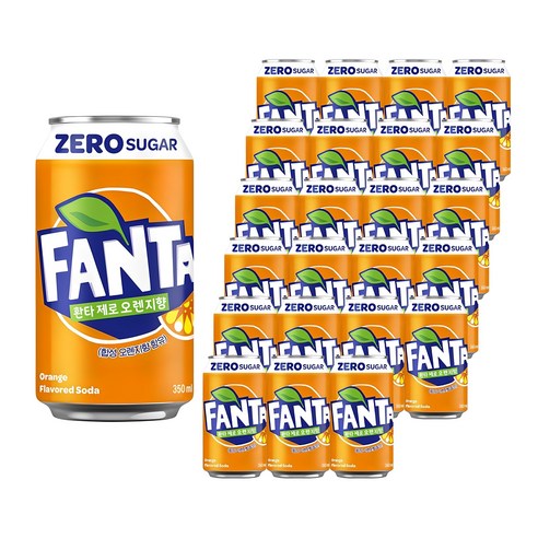 환타 제로 오렌지향, 350ml, 24개 
청소/주방세제