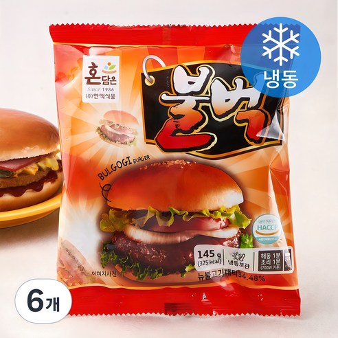 불벅 버거 (냉동), 145g, 1개입, 6개