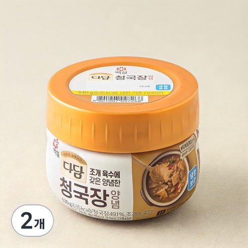 다담 청국장 양념, 530g, 2개