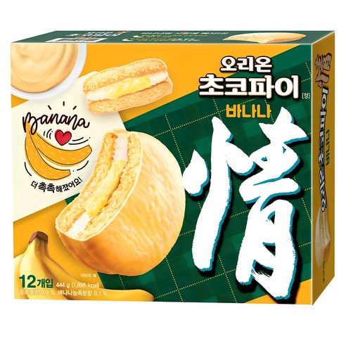 오리온 초코파이 바나나 12p, 444g, 1개