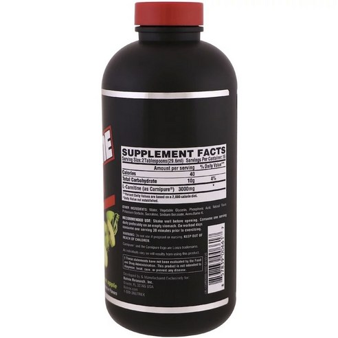 Apple Carnitine Green Liquid NUTREX RESEARCH l-肉鹼 保健品 保健食品 減肥食品 減體脂