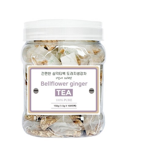 좋은아침 국산 도라지 생강차 100티백 생강 차, 150g, 100개입, 1개