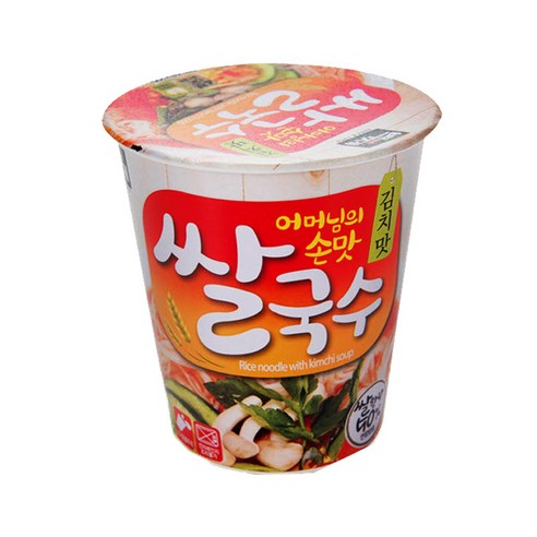 백제 김치맛 미니컵 쌀국수, 58g, 1개