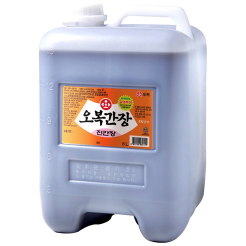 [오복] 오복간장 진간장, 8L, 1개