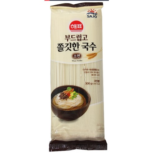 해표 부드럽고 쫄깃한 국수, 300g(소면), 1개