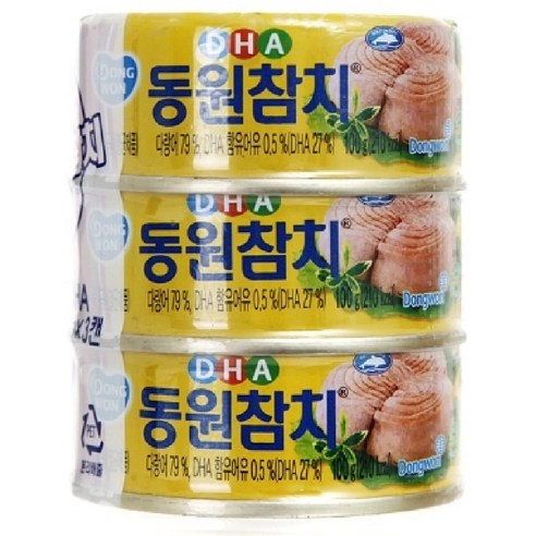 동원 DHA참치, 100g, 3개