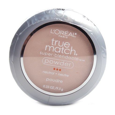 L''Oreal 트루 매치 슈퍼-블렌더블 파우더 9.5g, Soft Ivory, 1개