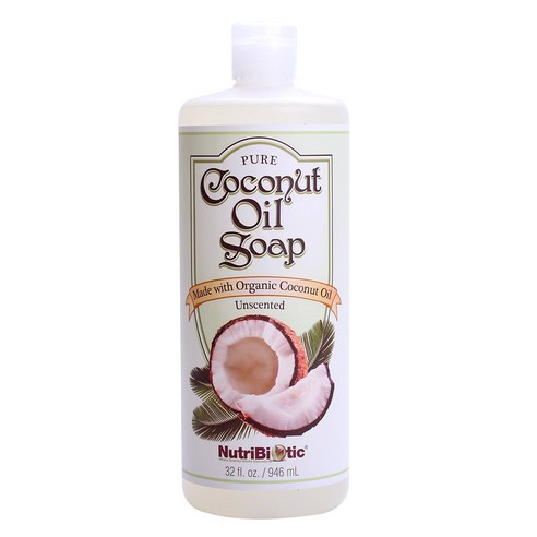 뉴트리바이오틱 퓨어 코코넛 오일 핸드워시, 946ml, Unscented