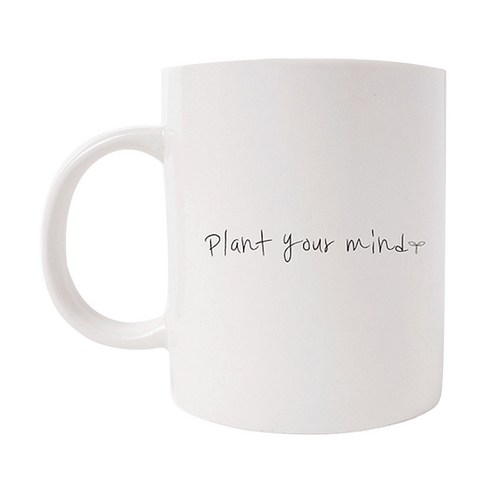 의미가 머그컵 26 x 9.5 cm, PLANT YOUR MIND, 1개