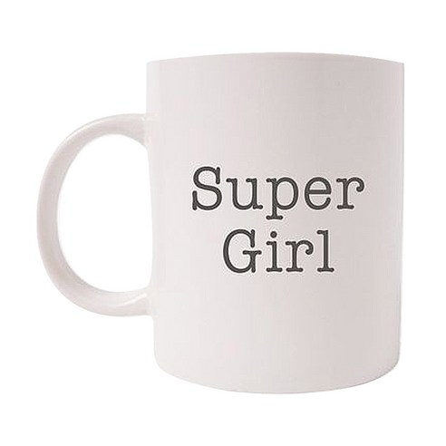 의미가 머그컵 26 x 9.5 cm, SUPER GIRL, 1개