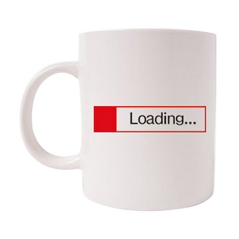 의미가 머그컵 26 x 9.5 cm, LOADING, 1개