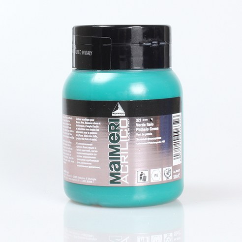 마이메리 아크릴리코 500ml 낱색 아크릴물감, 321 AM PHTHALO GREEN, 1개