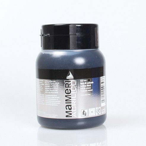마이메리 아크릴리코 500ml 낱색 아크릴물감, 537 AM CARBON BLACK, 1개