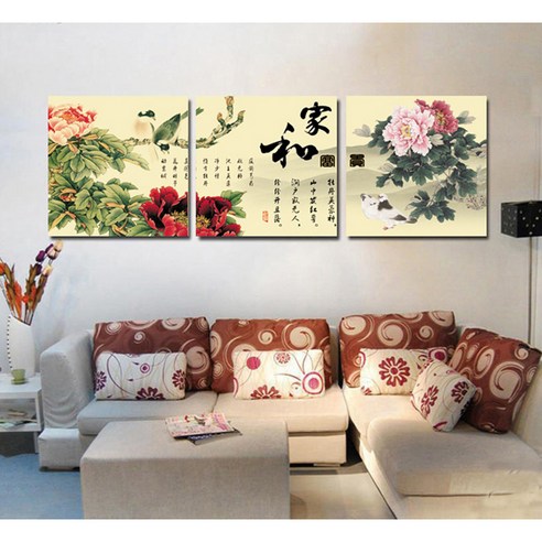 아트조이 DIY 명화그리기 키트 3단 세트 40x50cm, 화목한 집, 1개