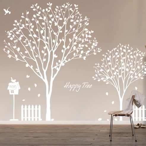 [뭉키데코] Happy Tree, 화이트