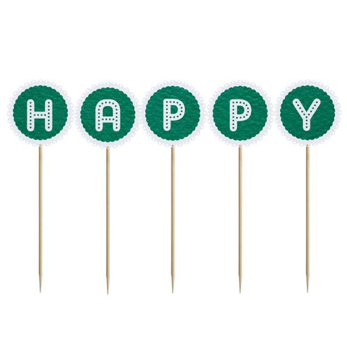 와니데코 미니파티픽 HAPPY, 그린, 1개