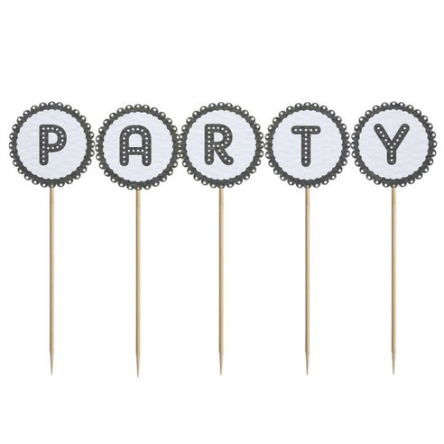 와니데코 미니파티픽 PARTY, 화이트+다크그레이