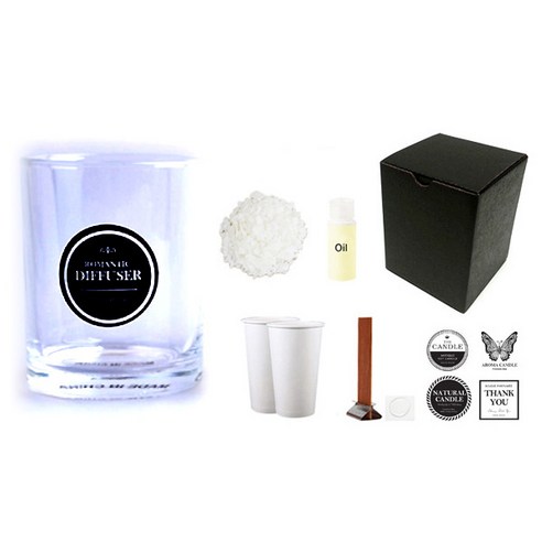 캔들KIT 198g 투명 향수향, WHITE MUSK