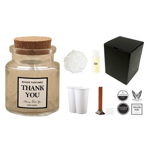 캔들KIT 콜크원형투명 100ml 향수향, PEONY