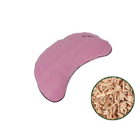 [친환경편백아트] 편백베개 클래식 파쇄칩 반달 중, 빨강