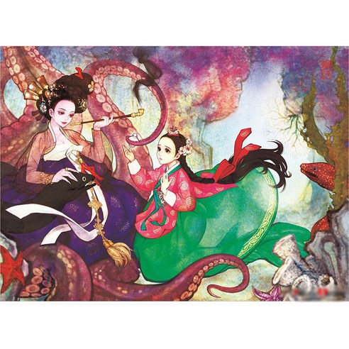 퍼즐라이프 인어공주의 결심 500조각, 38x52cm, 1개