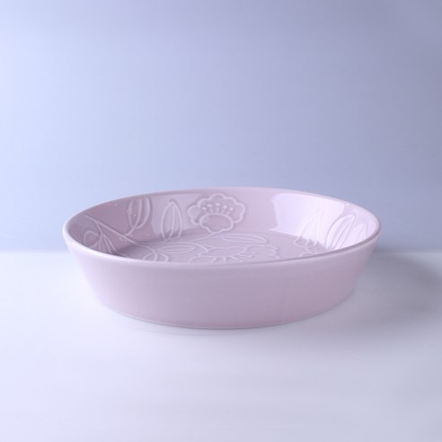 턱원형접시, 로즈