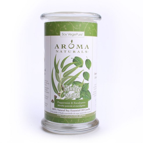 아로마내츄럴스 내추럴 소이 에센셜 오일 자캔들, 480g, Vitality