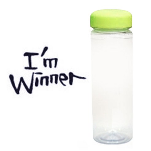 1AM 캘리그라피 보틀 연두뚜껑, Imwin (군청색), 500ml