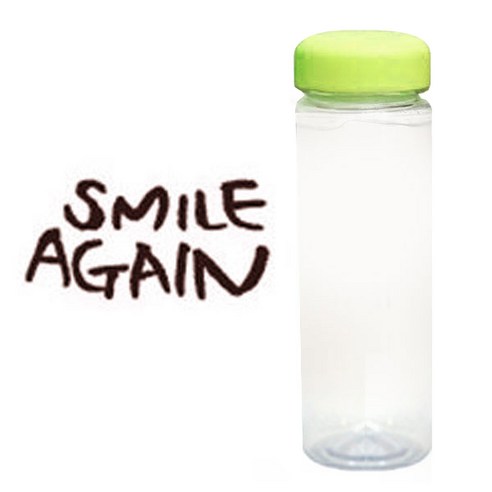1AM 캘리그라피 보틀 연두뚜껑, smileA (갈색), 500ml