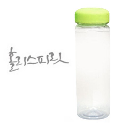 1AM 캘리그라피 보틀 연두뚜껑, 홀리스피릿 (연회색), 500ml
